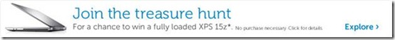 Dell XPS 15z laptop Treasure Hunt