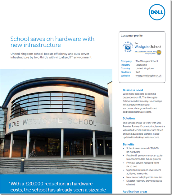 The Westgate School an Dell case study