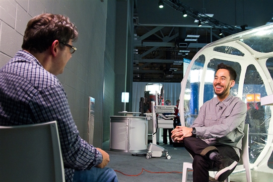 Linkin Park's Mike Shinoda at Dell World 2012 with Lionel Menchaca