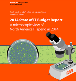 Cover of Spiceworks 2014 State of IT Budget Report