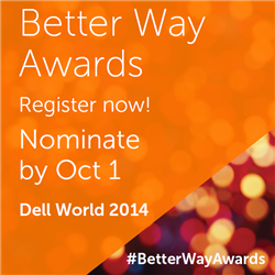 Dell World Better Way Awards banner 
