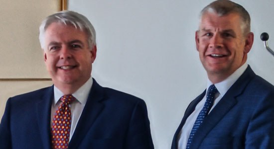 Dell's Tim Griffin with First Minister of Wales, Carwyn Jones