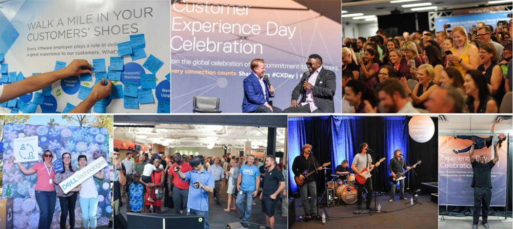 collage of images from dell cxday 2017 events
